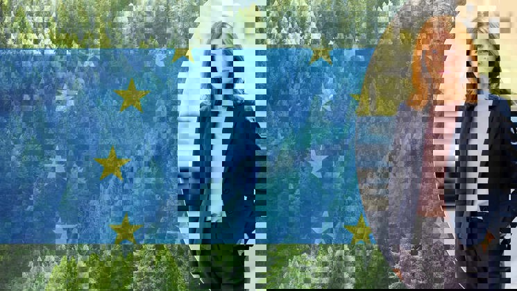 emma berglund, eu flagga och skog