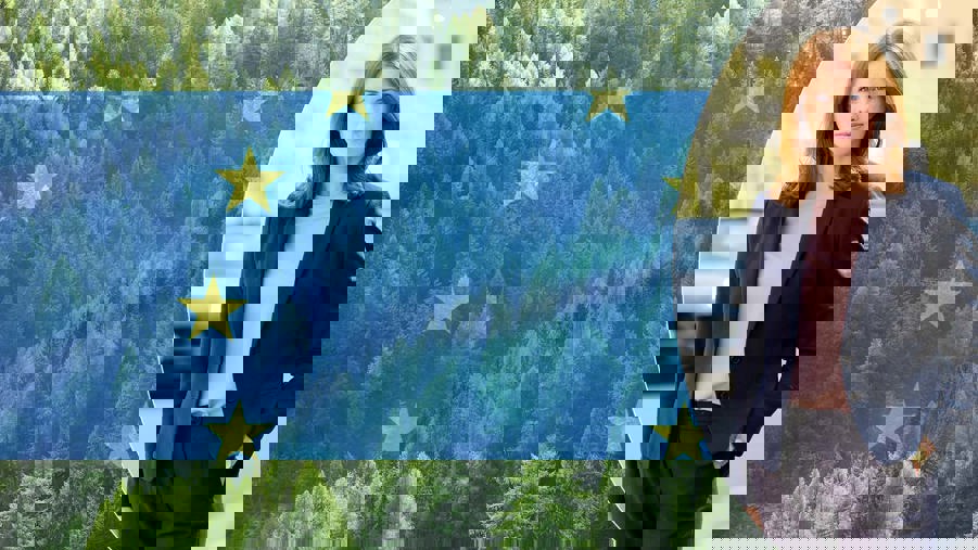 emma berglund, eu flagga och skog